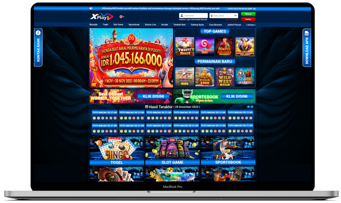 Template Biru Desktop