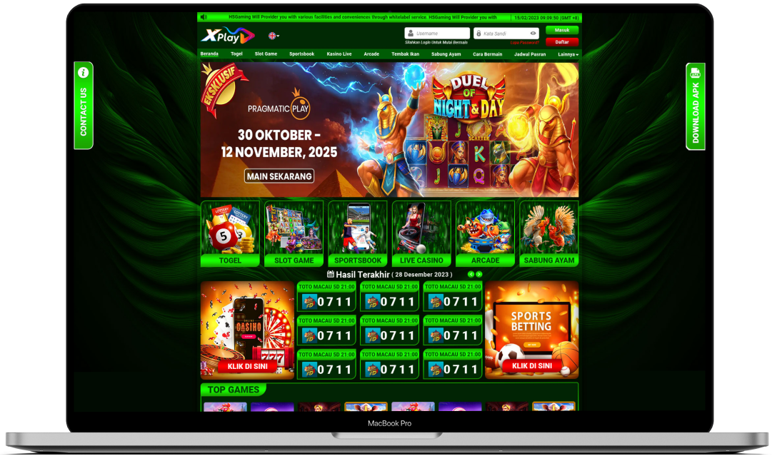 Template Hijau Desktop