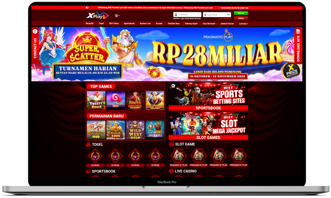 Template Merah Desktop